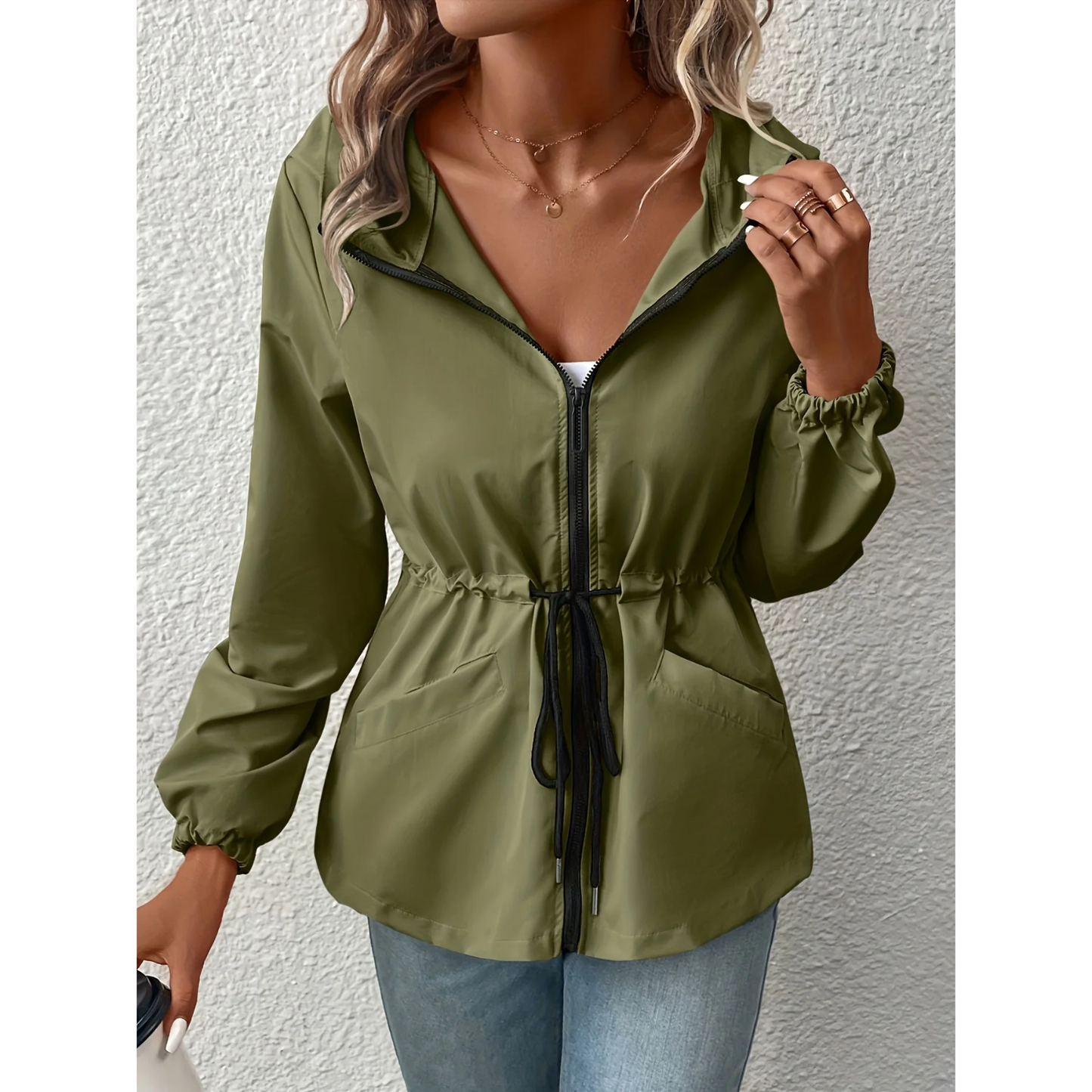 Eleganter Trenchcoat mit Reißverschluss von WOLFFMODE