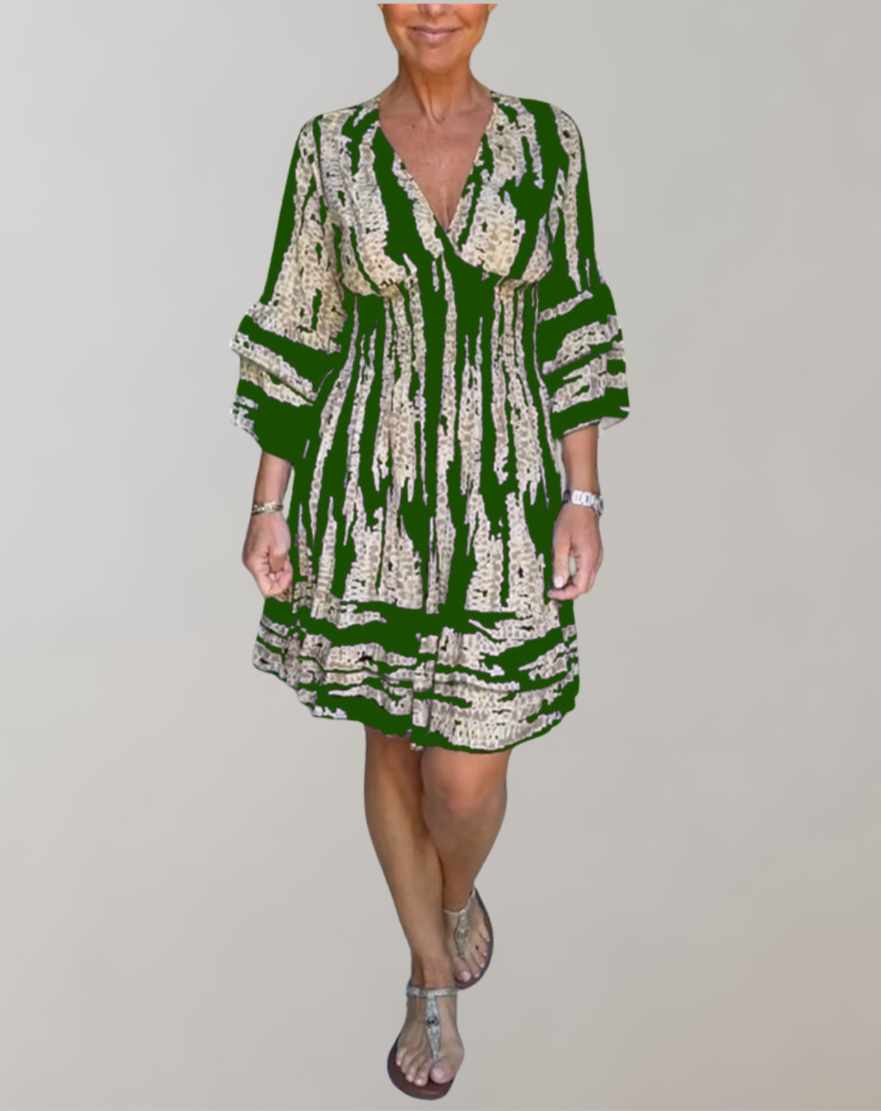 WolffMode Women's Printed Mini Cocktail Dress