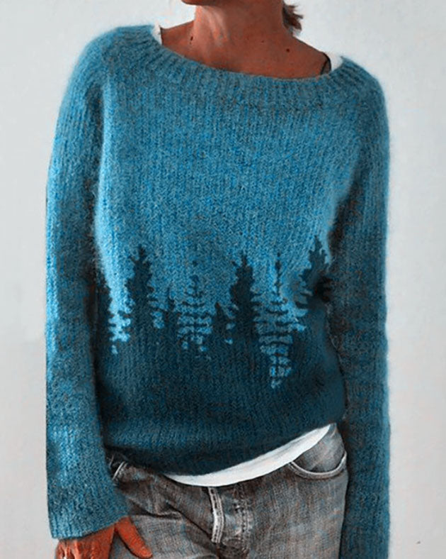 Waldmuster Pullover Sweater by WOLFFMODE