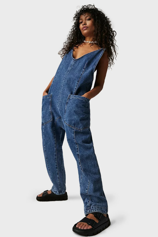 Sherica Denim Overalls - Last Day Discount