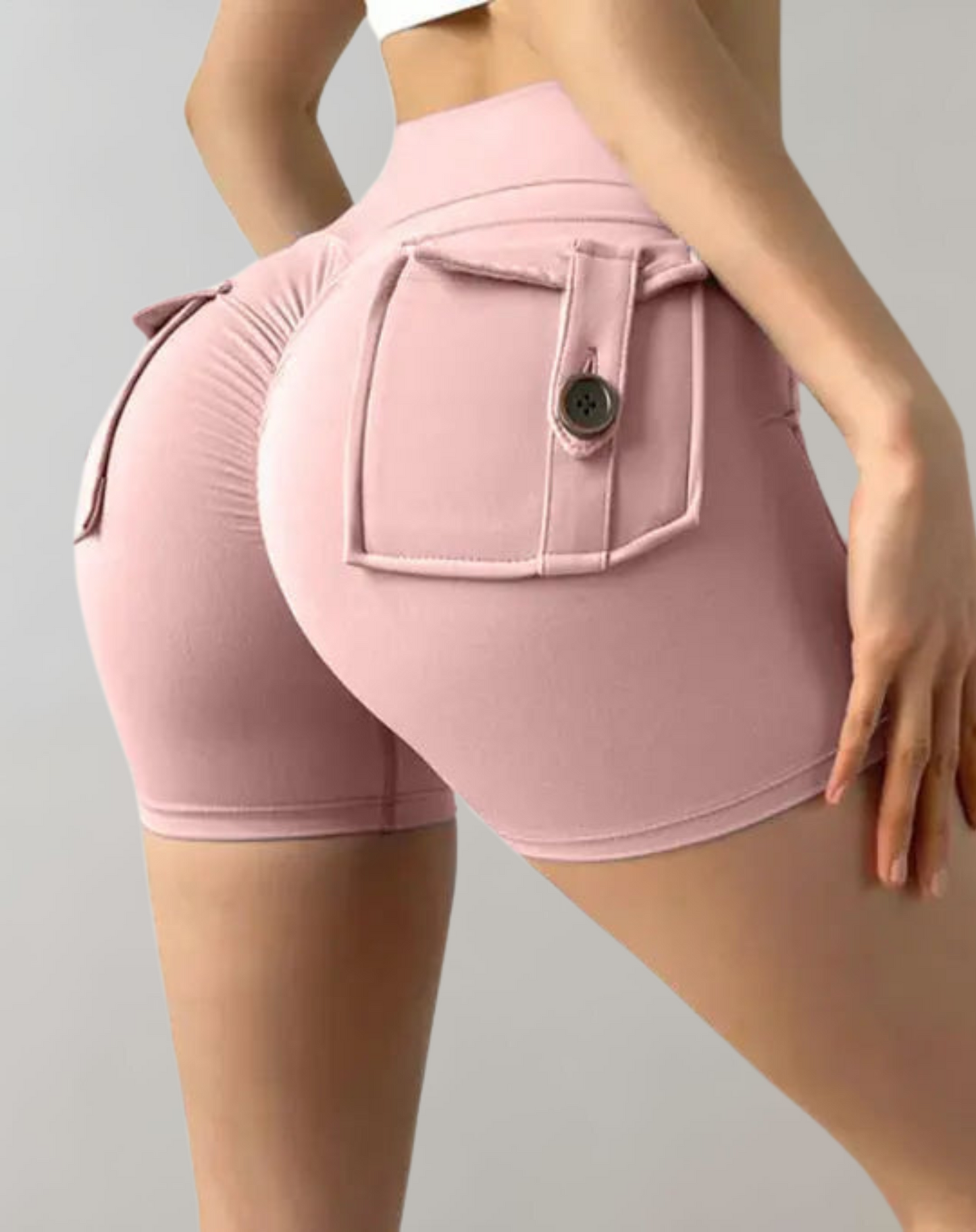 Hochwertige Yogashorts von Stella™ mit hoher Taille und Taschen