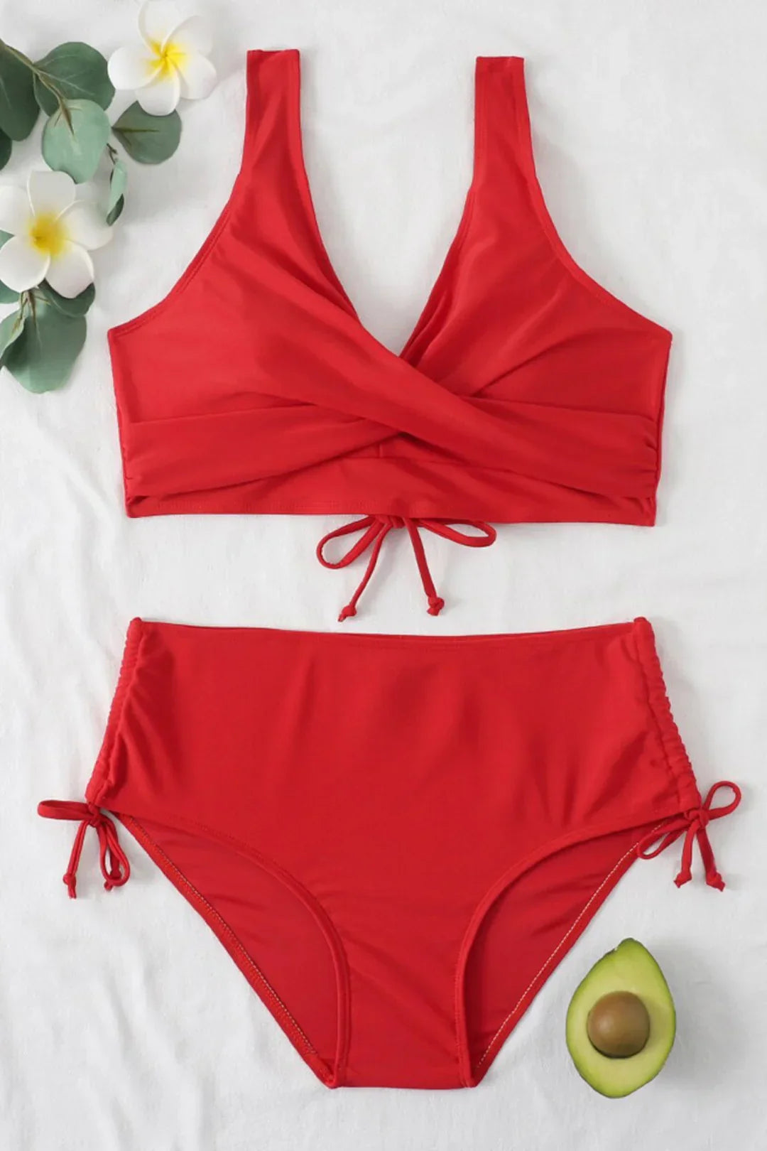 WOLFFMODE Solid Swimsuit Bikini