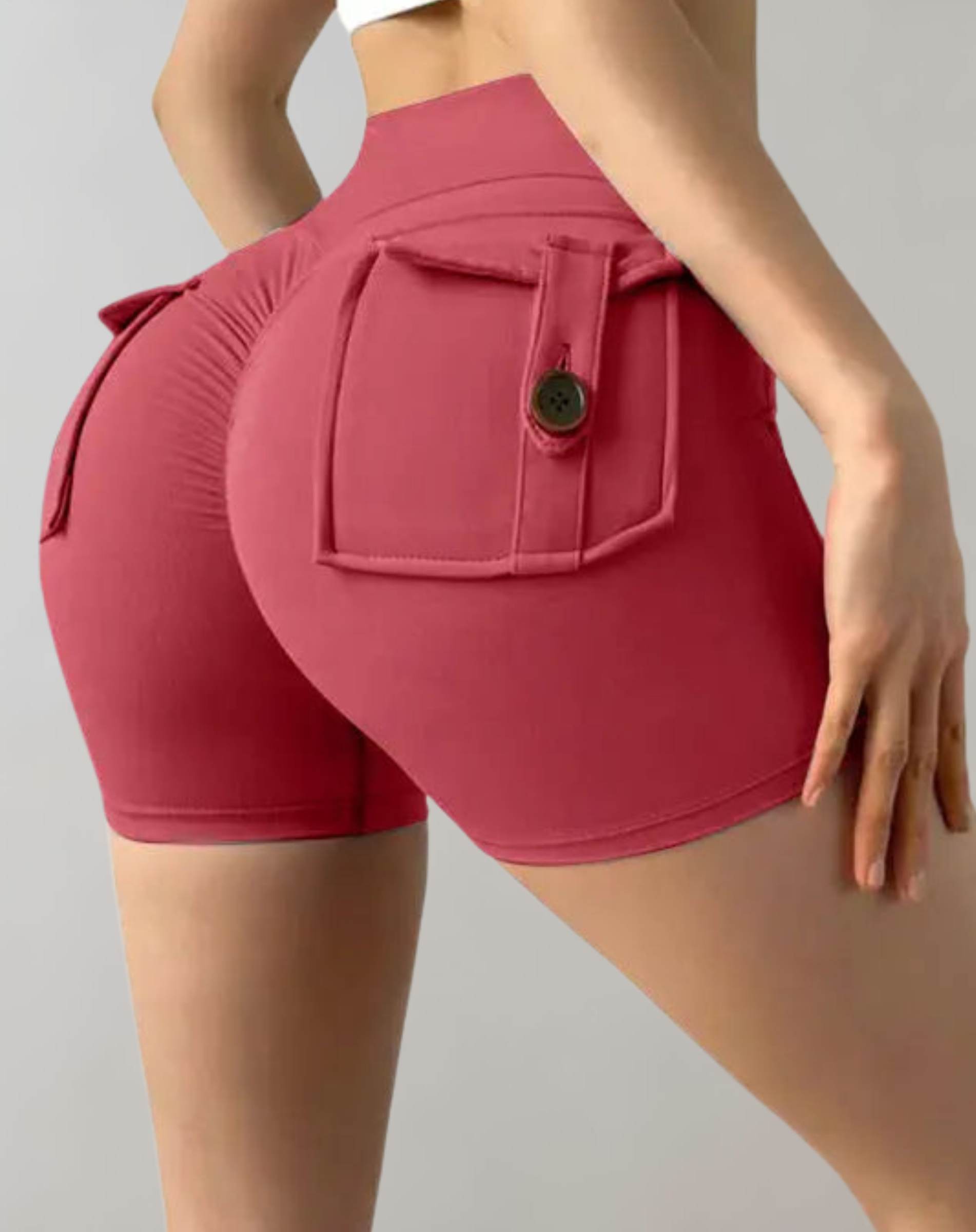 Hochwertige Yogashorts von Stella™ mit hoher Taille und Taschen