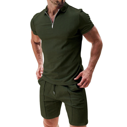 WolffMode-Set Short-Sleeved Shirt and Shorts