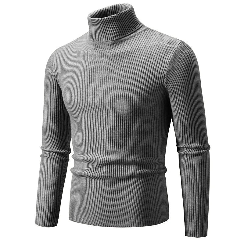 Wintertauglicher Rollkragenpullover mit Streifen von WOLFFMODE