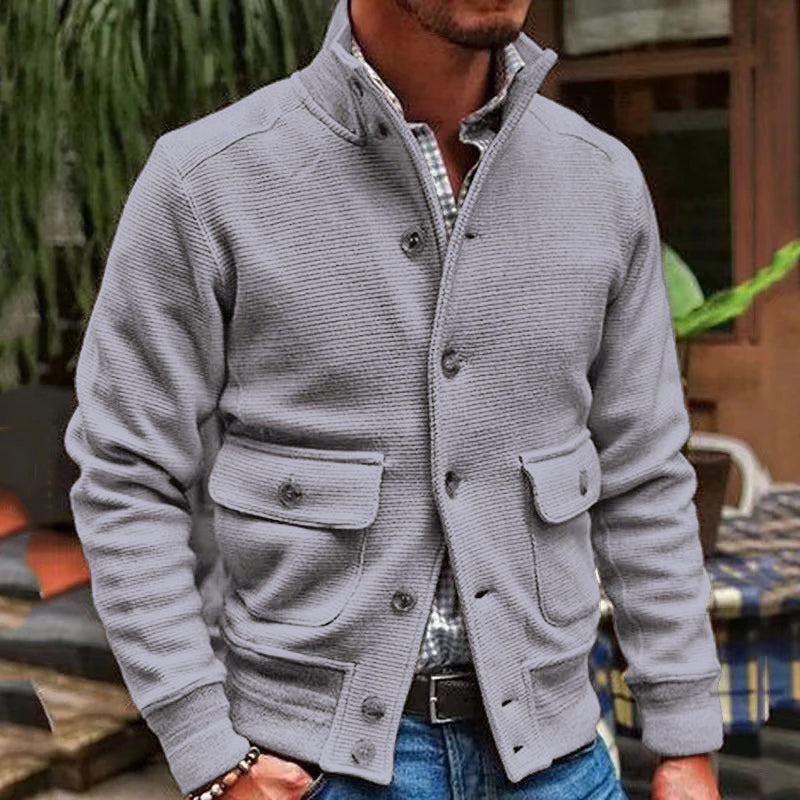 WolffMode Fashion Jacket with Stand-up Collar