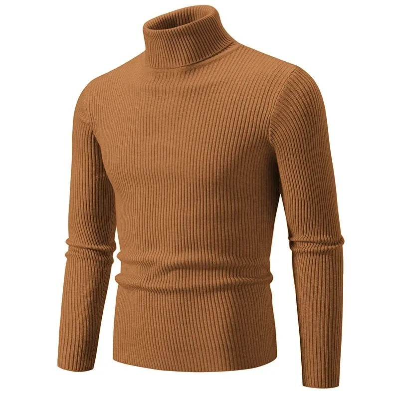 Wintertauglicher Rollkragenpullover mit Streifen von WOLFFMODE