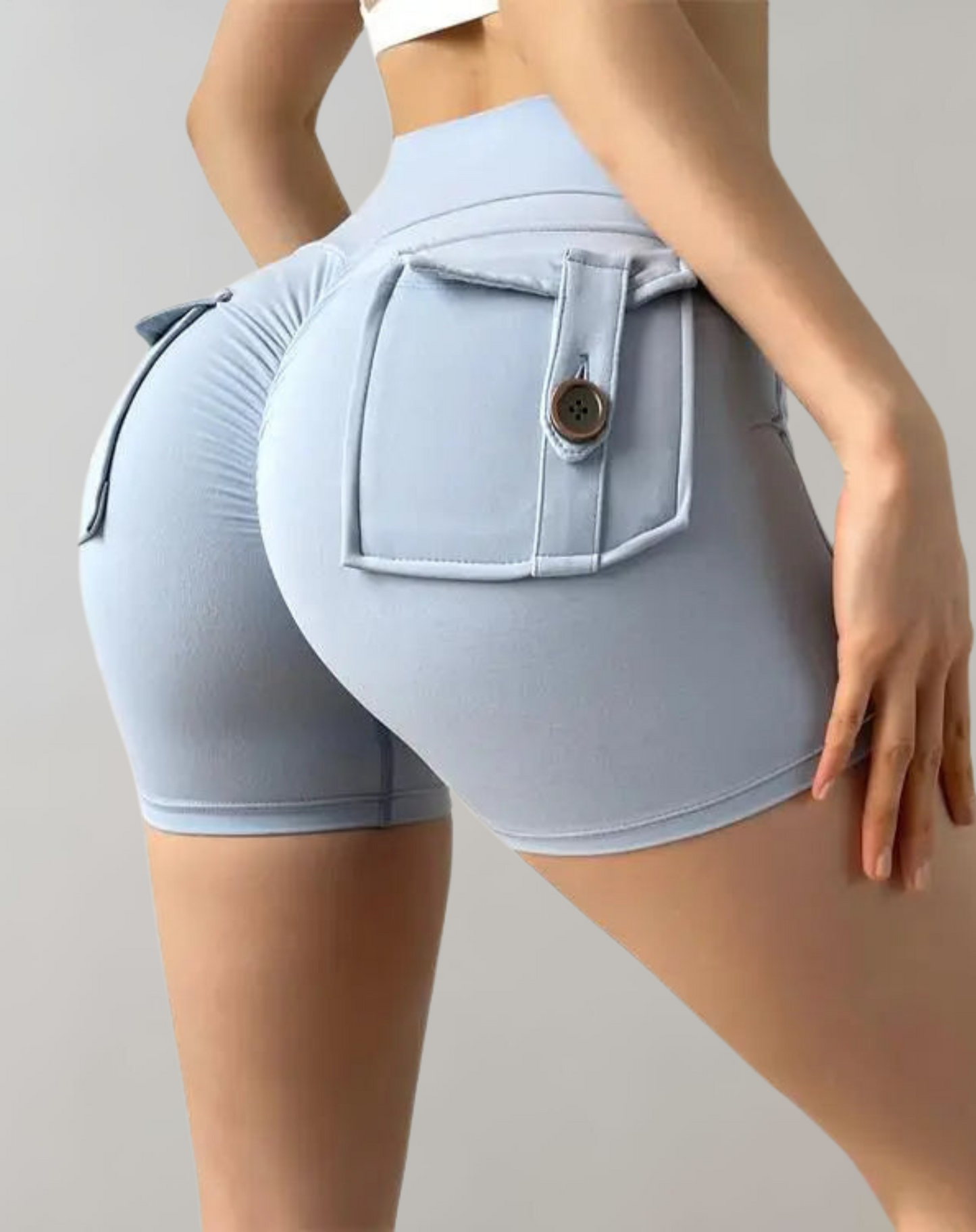 Hochwertige Yogashorts von Stella™ mit hoher Taille und Taschen