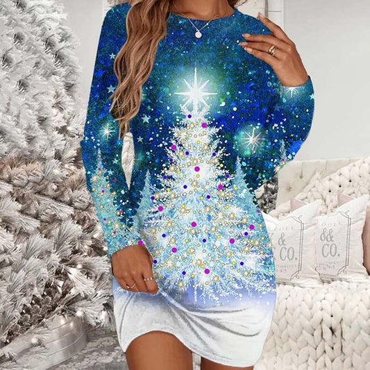 Wolffmode Christmas Print Dress: A Holiday Essential