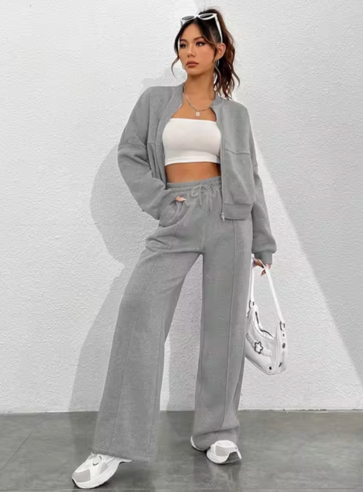 WOLFFMODE Zip-Up Jacket and Joggers Set