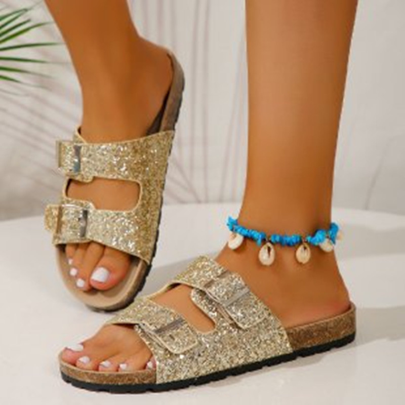 Wolffmode Glitter Sandals