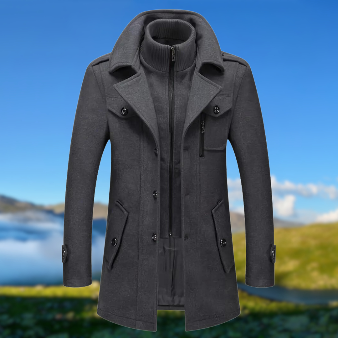 Doppelkragenjacke