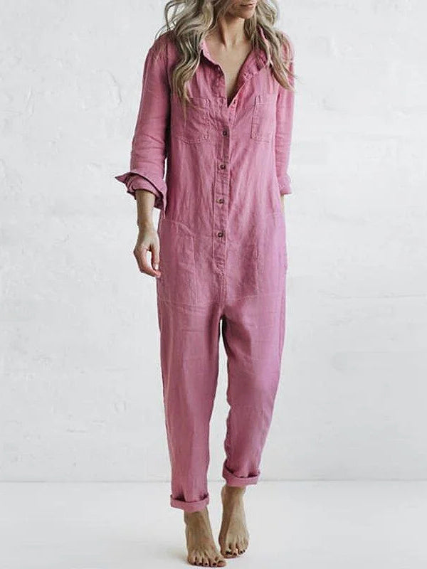 Stilvoller und bequemer Langarm-Jumpsuit von WOLFFMODE