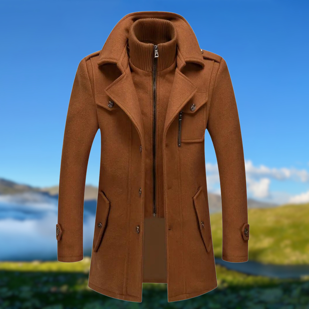 Doppelkragenjacke