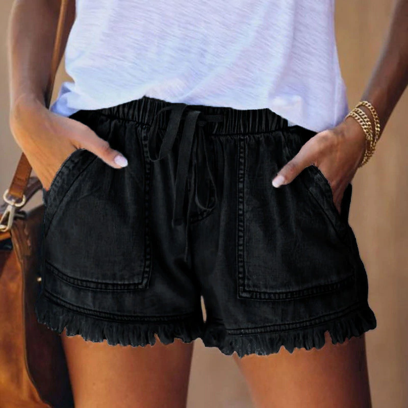 Laura™ High-Waisted Denim Shorts