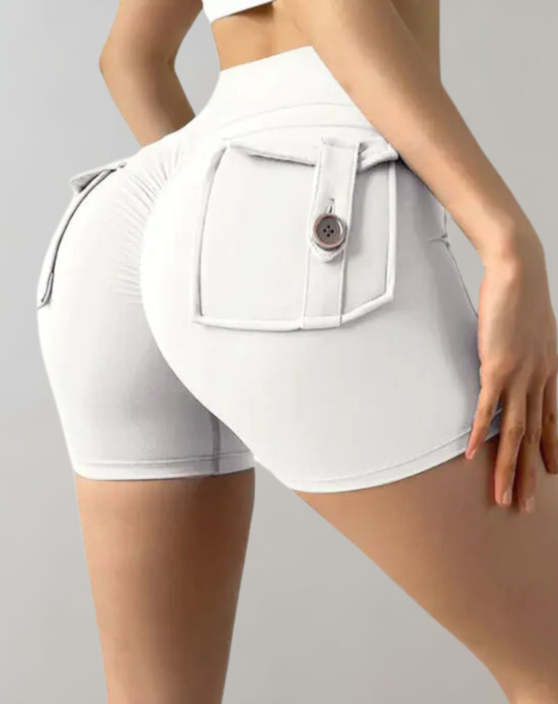 Hochwertige Yogashorts von Stella™ mit hoher Taille und Taschen