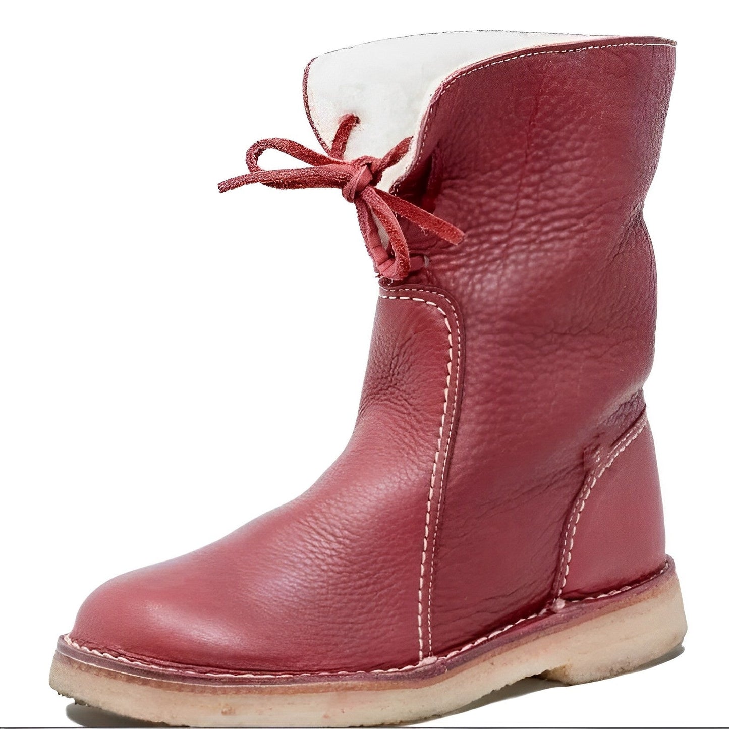 Elegant Retro Wolffmode Leather Boots