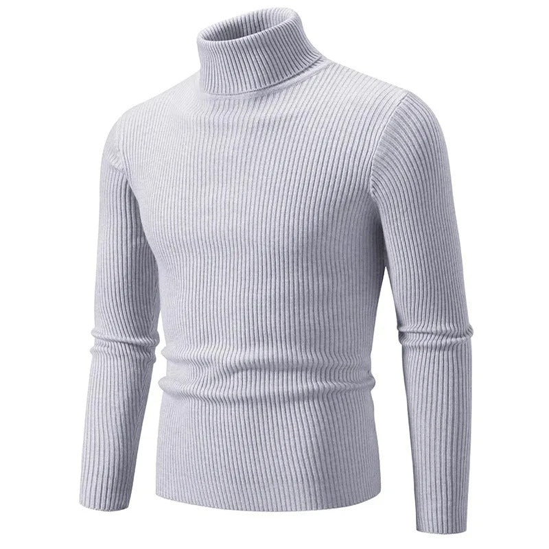 Wintertauglicher Rollkragenpullover mit Streifen von WOLFFMODE