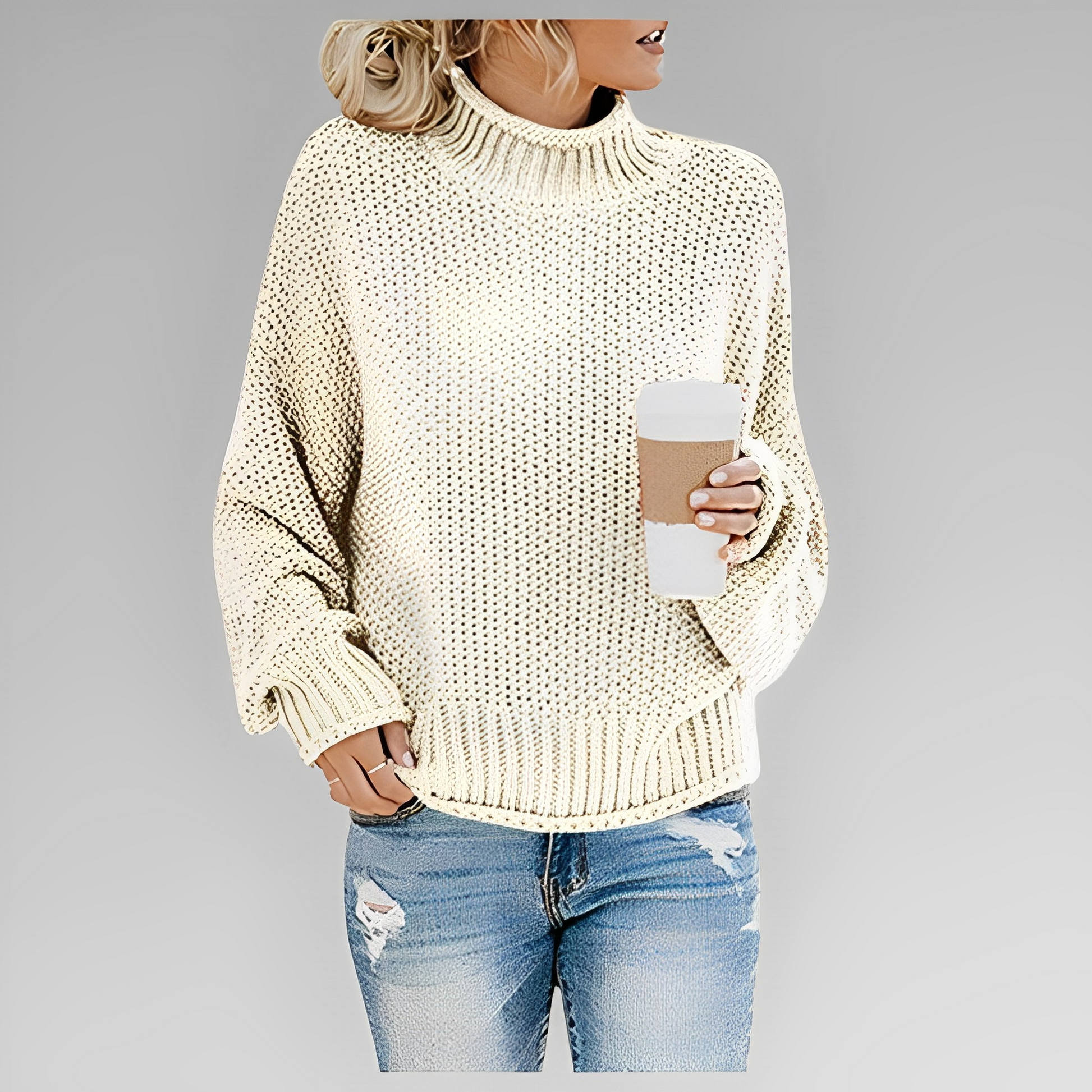 Klassischer, eleganter Winterpullover