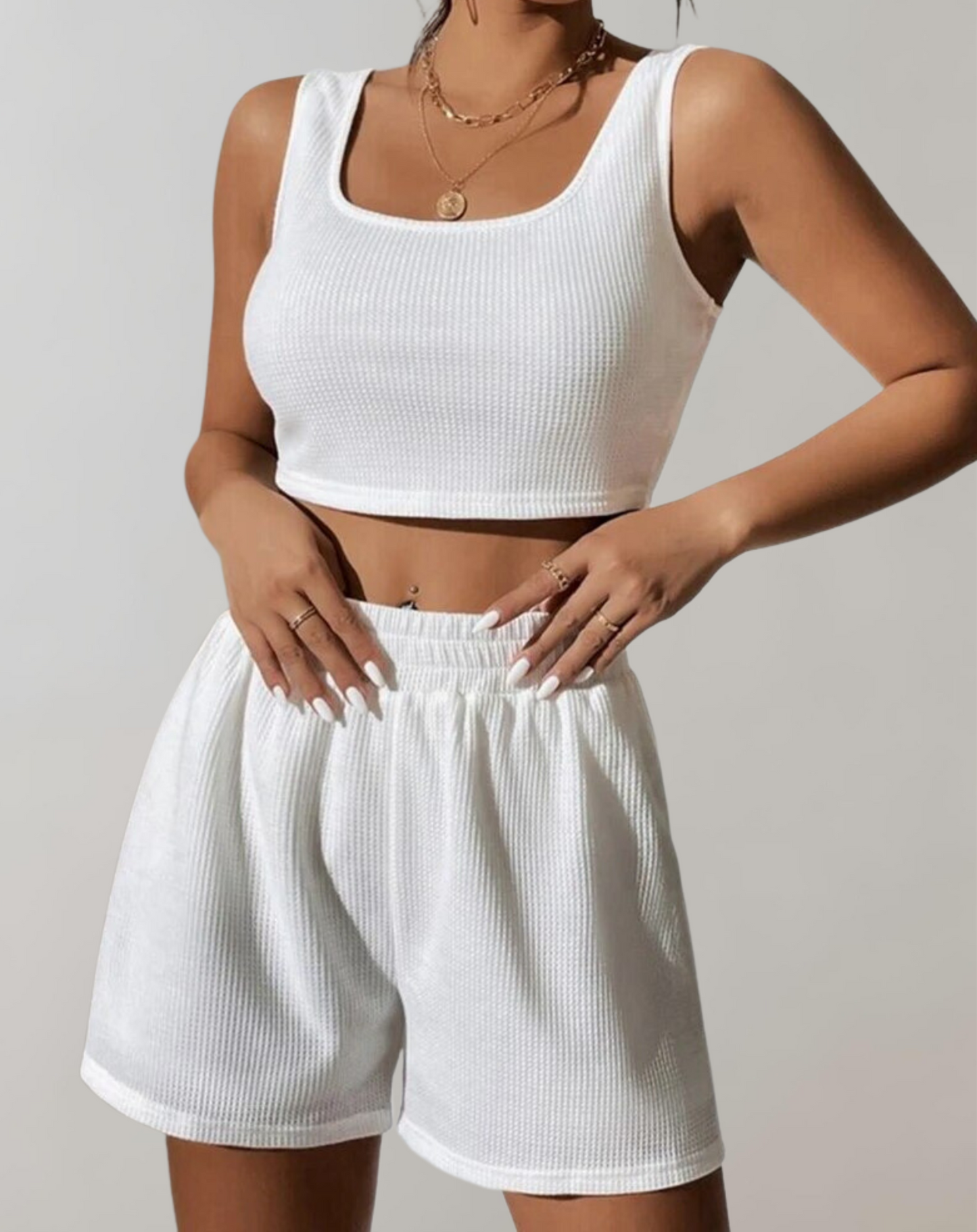 WolffMode Women's Cami Top and Shorts Set