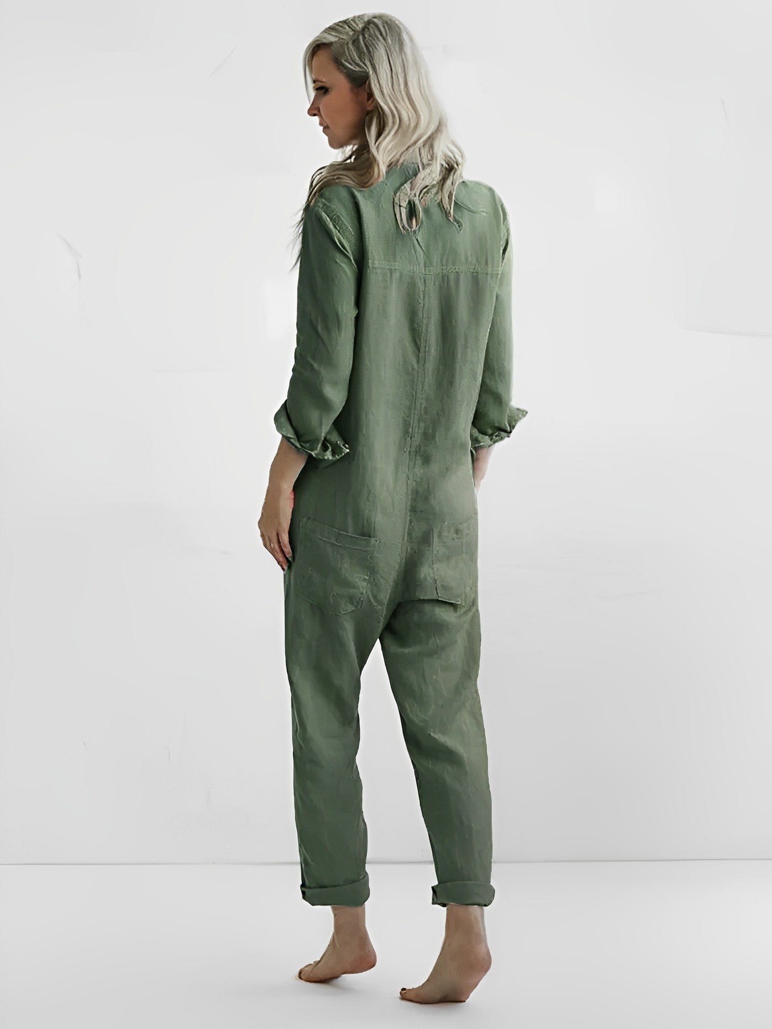 Elegantes Smaragdgrünes Jumpsuit