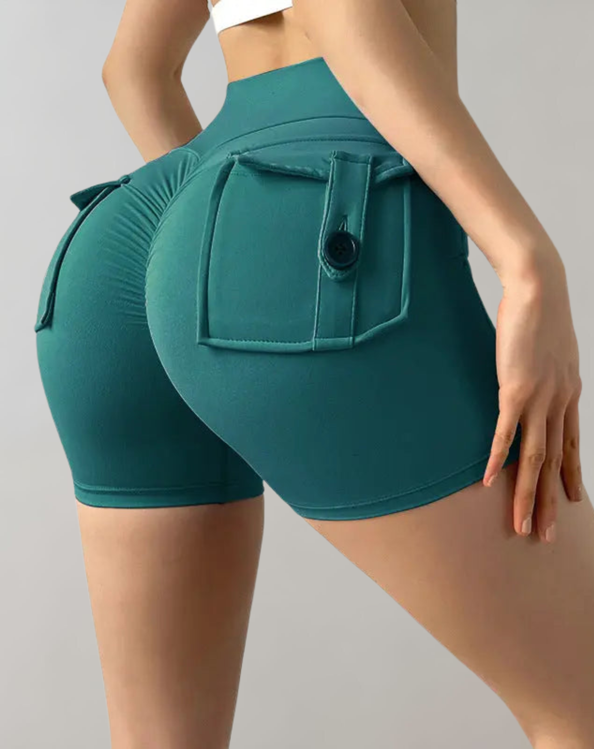 Hochwertige Yogashorts von Stella™ mit hoher Taille und Taschen