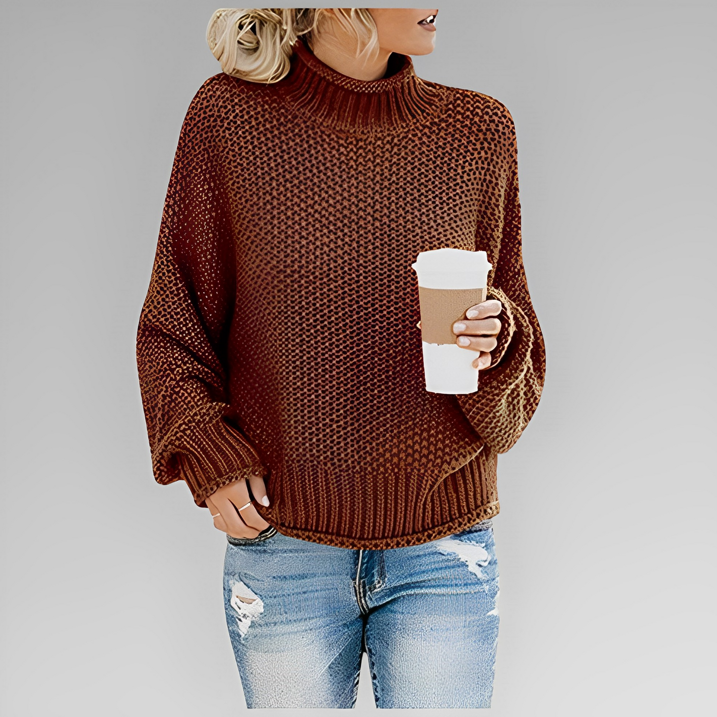 Elegantes Winterpullover-Design