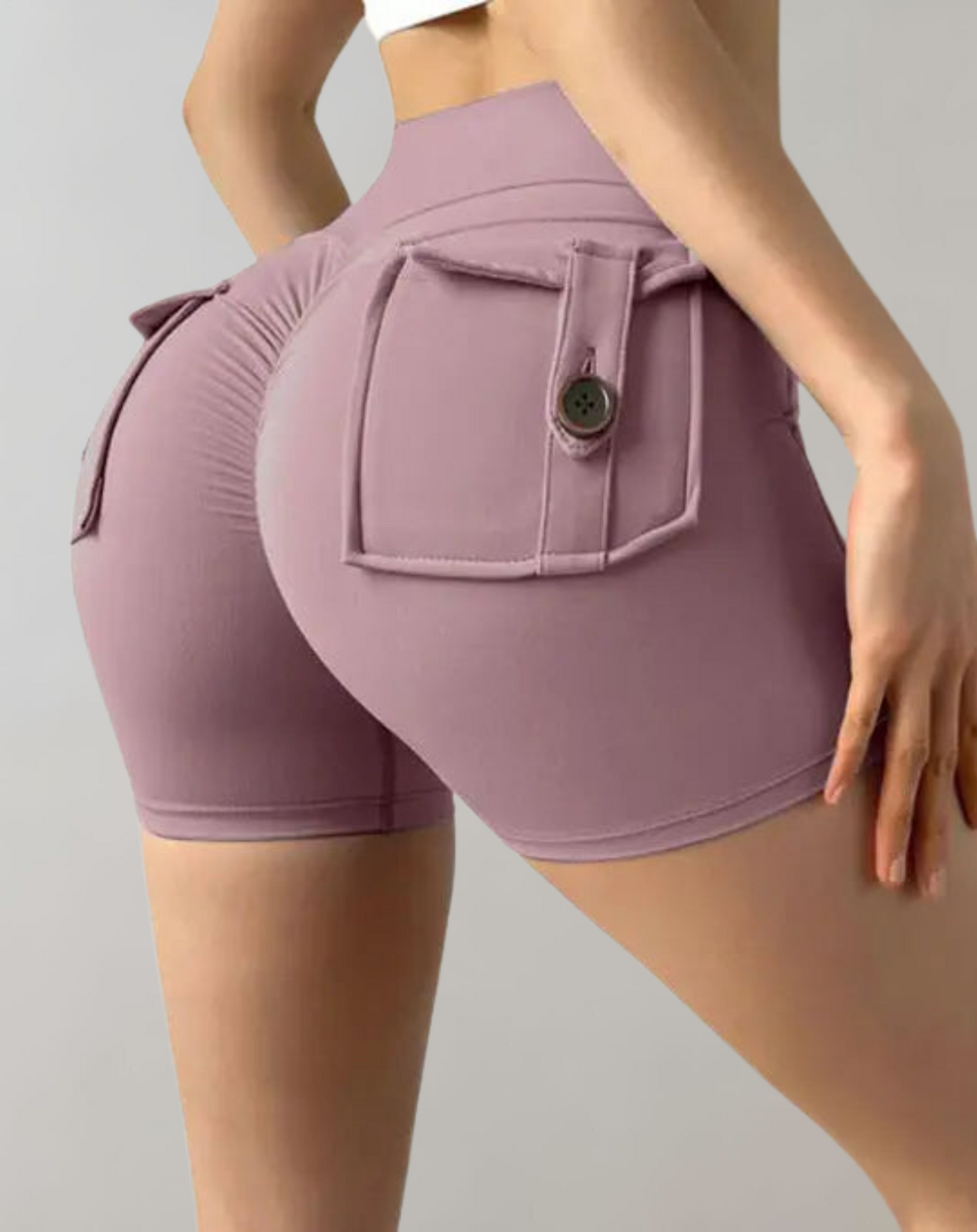 Hochwertige Yogashorts von Stella™ mit hoher Taille und Taschen