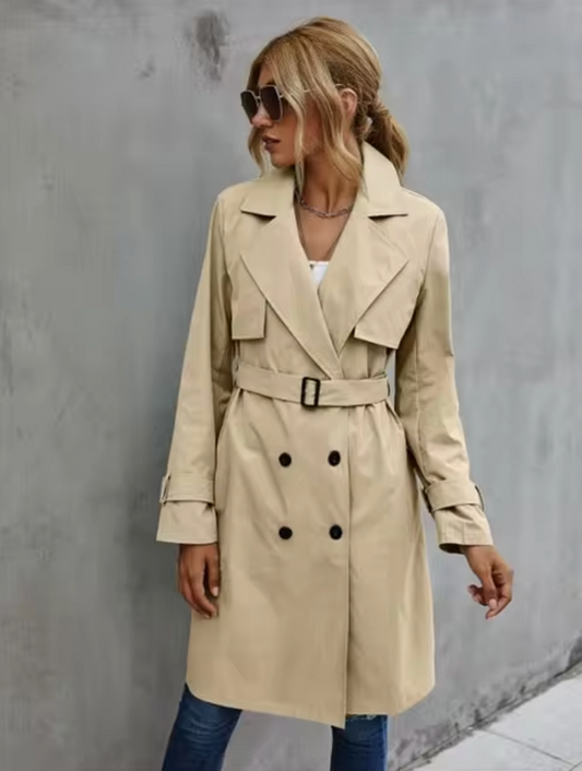 WOLFFMODE lange mouwen casual trenchcoat