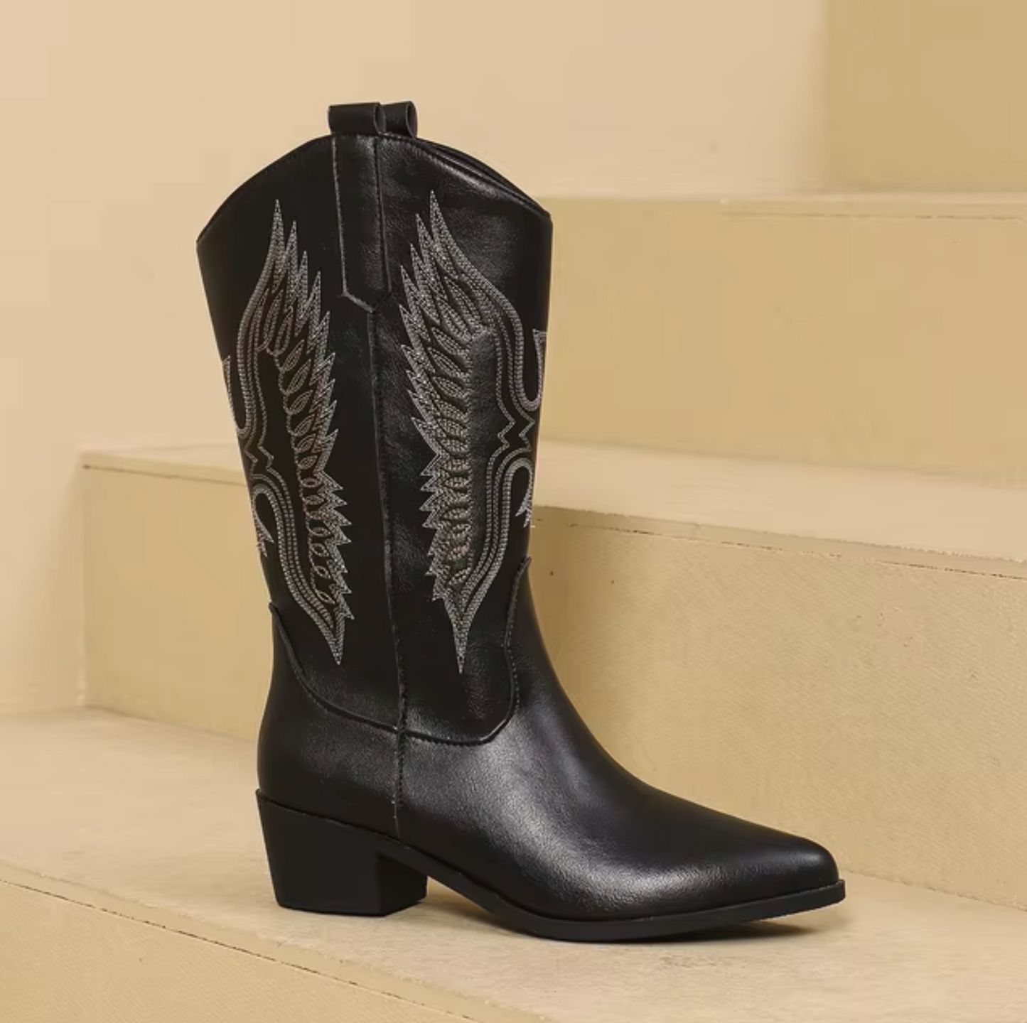 Lederne Cowgirl-Stiefel von WOLFFMODE