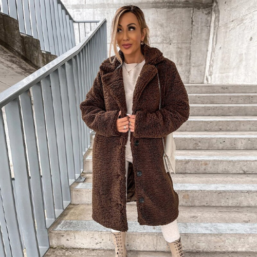 Elegante, weiche Wolffmode Jacke für täglichen Komfort und Stil