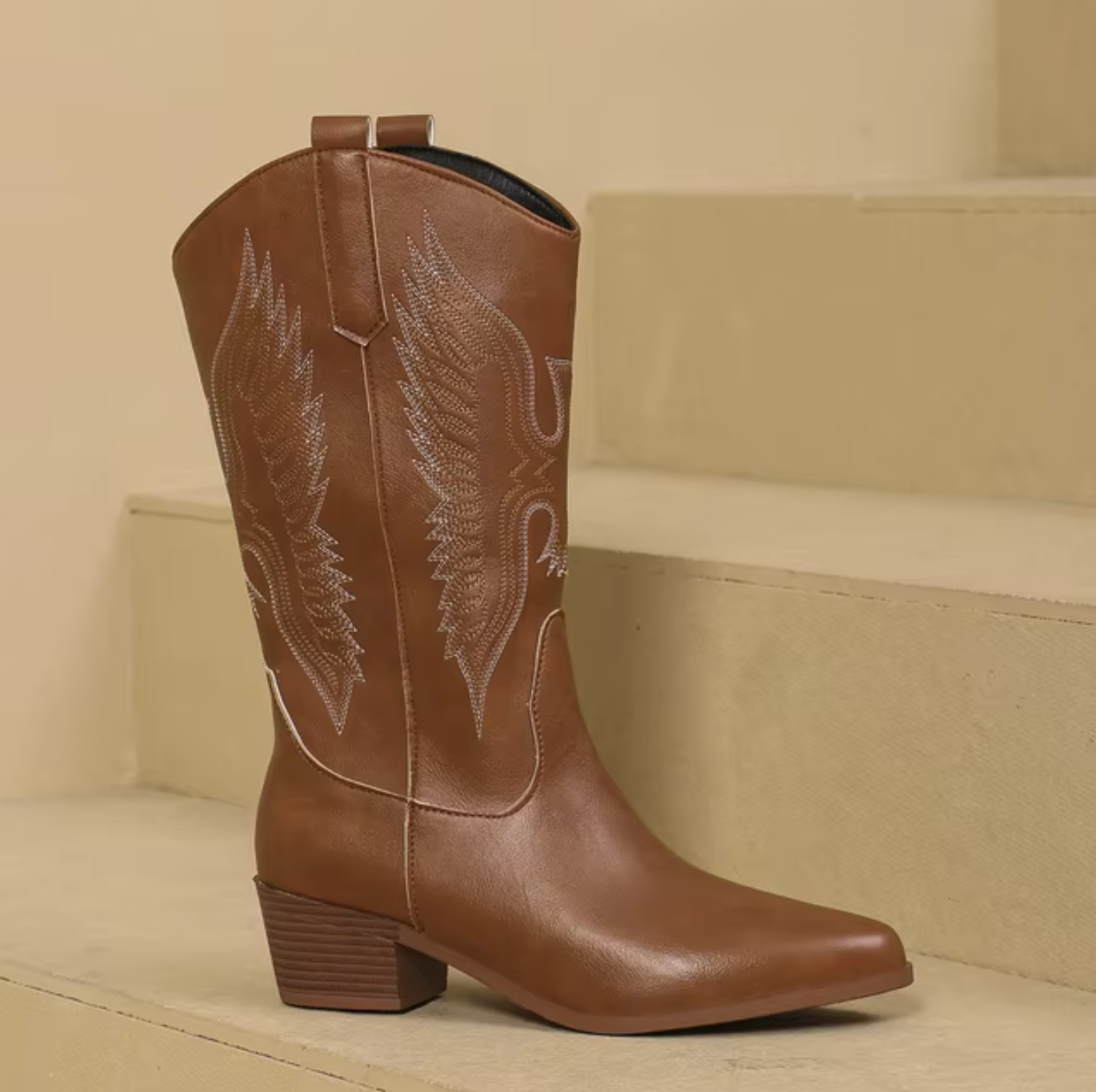 Lederne Cowgirl-Stiefel von WOLFFMODE