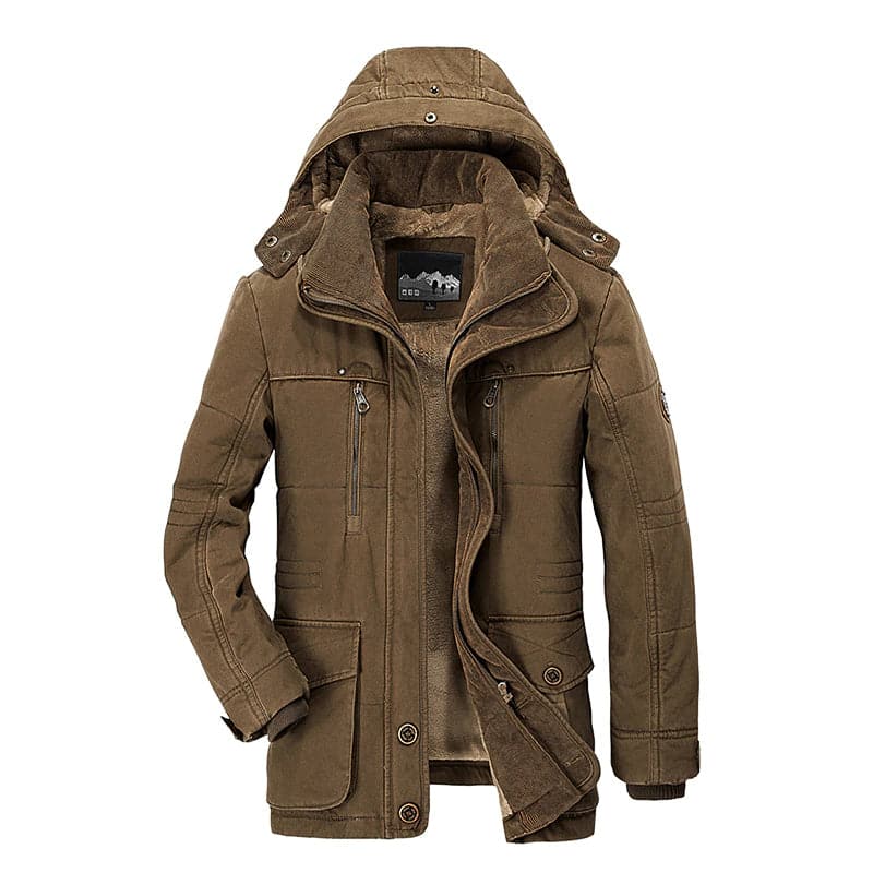 WOLFFMODE Winter Jacket with Multiple Pockets