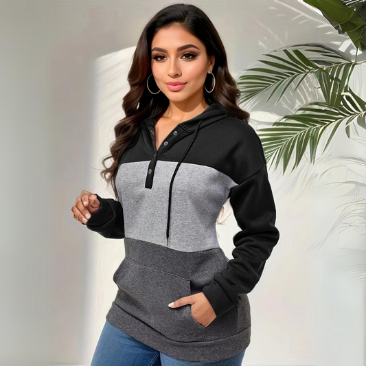 Black Cute Hoodie Sweatshirt