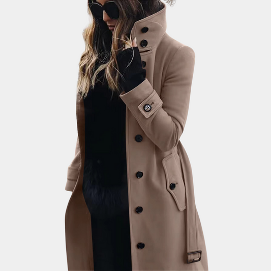 Chique, warme dames trenchcoat van WOLFFMODE