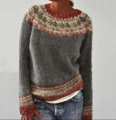 Bequemer Vintage-Pullover für den Winter