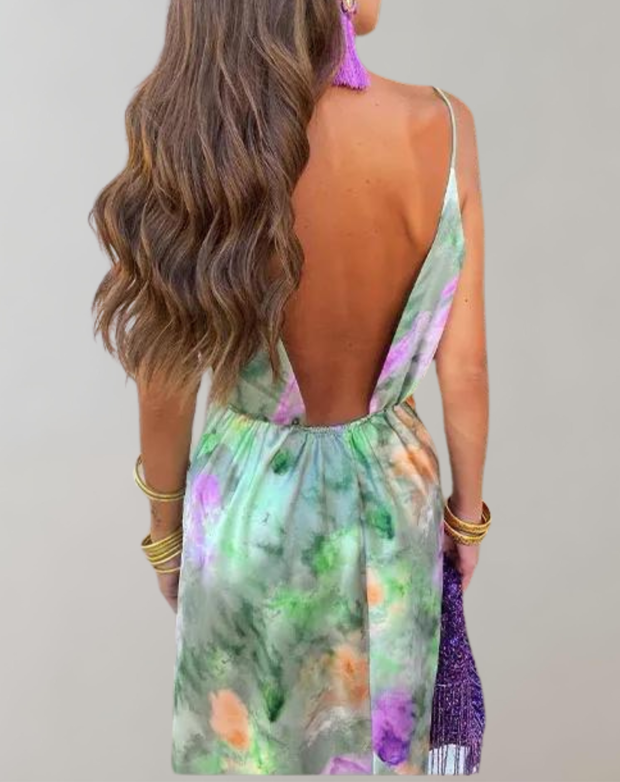 WolffMode Printed Lace Cocktail Dress: Colorful Evening Gown