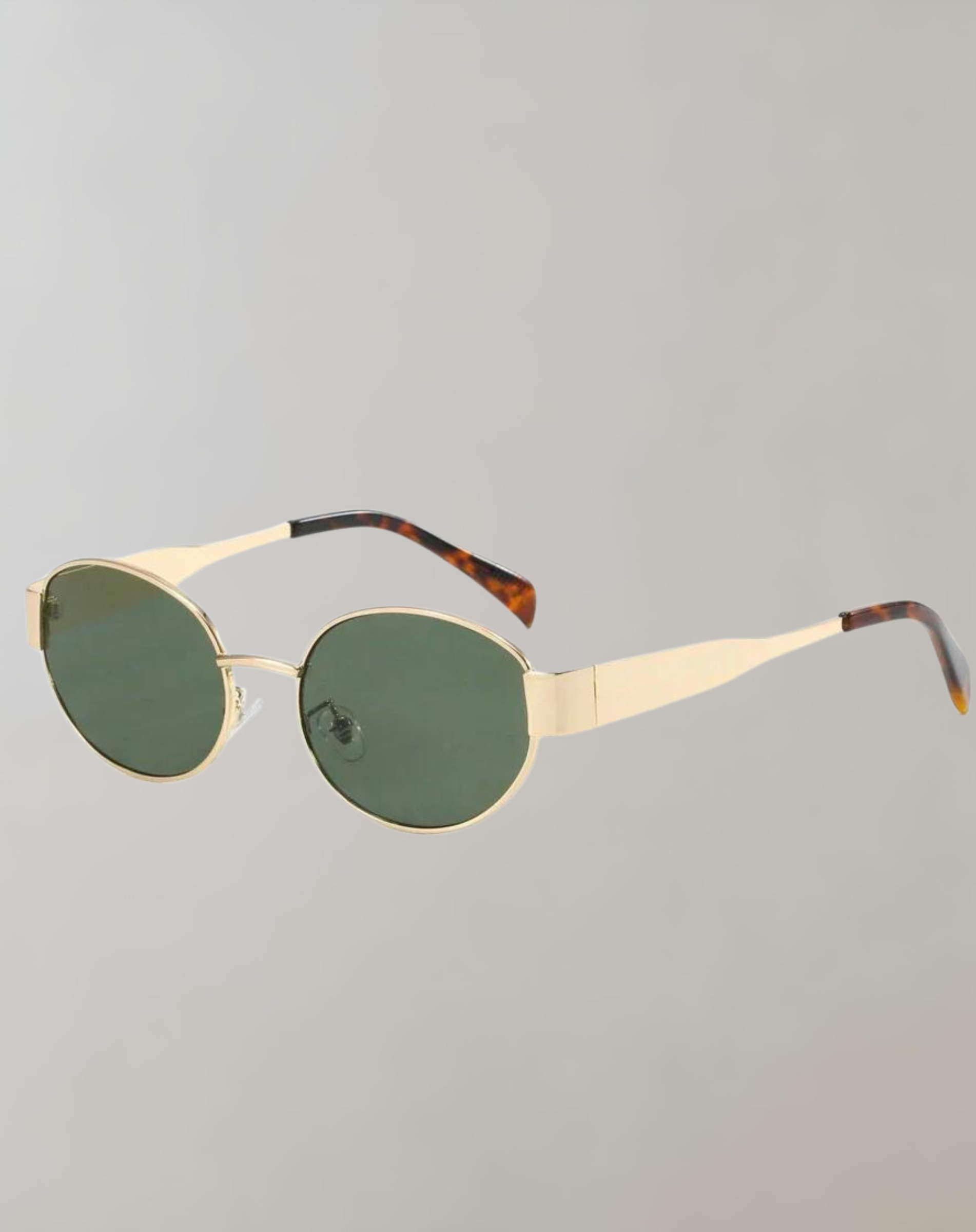 Women's Gold Vintage Retro Sunglasses by WolffMode