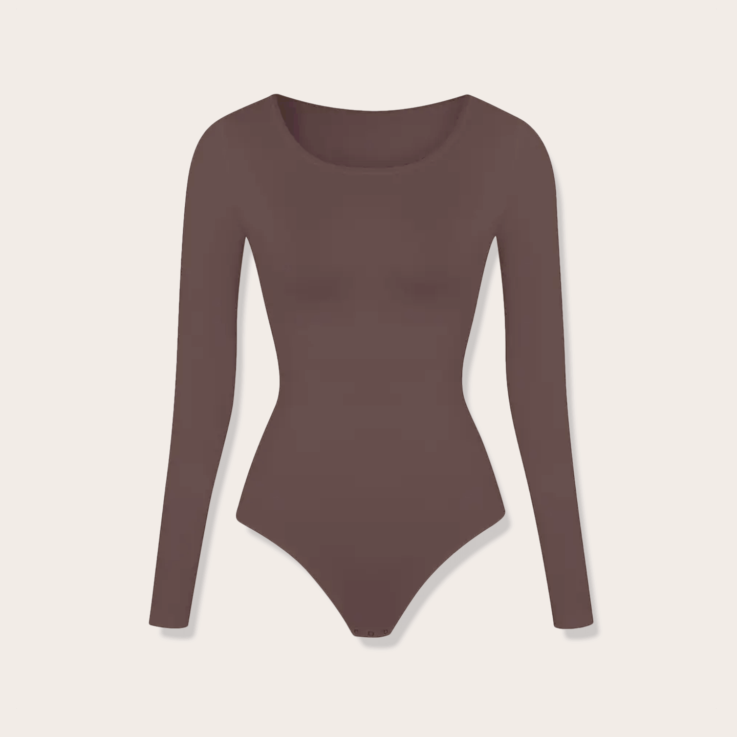 Long-sleeved shaping bodysuit