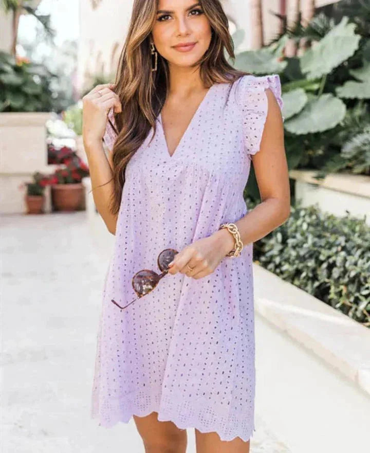 V-Neck Dresses with Sleeves