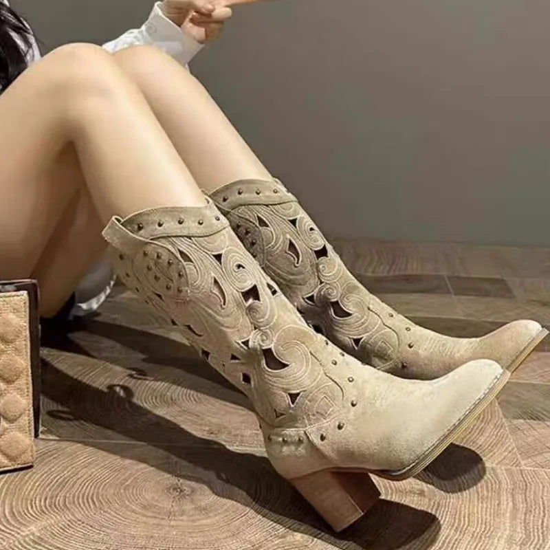 WOLFFMODE Western Ankle Boots