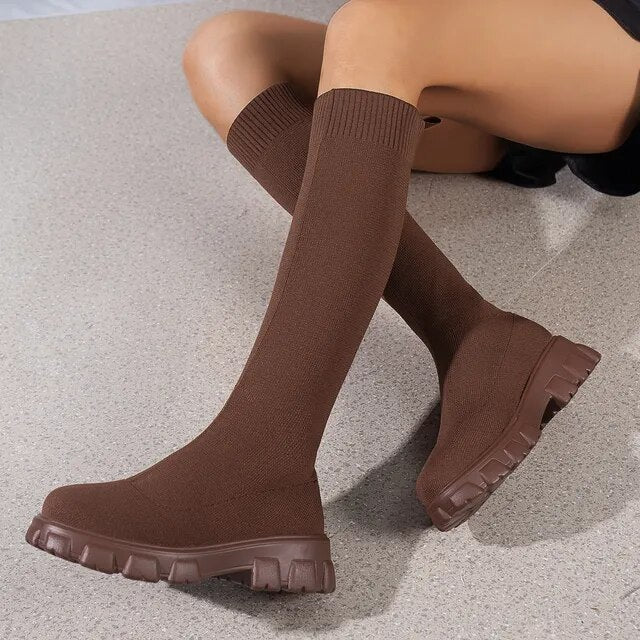 Stretch-Ankle Boots