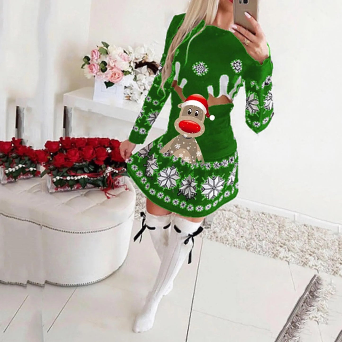 Ugly Christmas Sweater by Wolffmode – Casual reindeer jumper