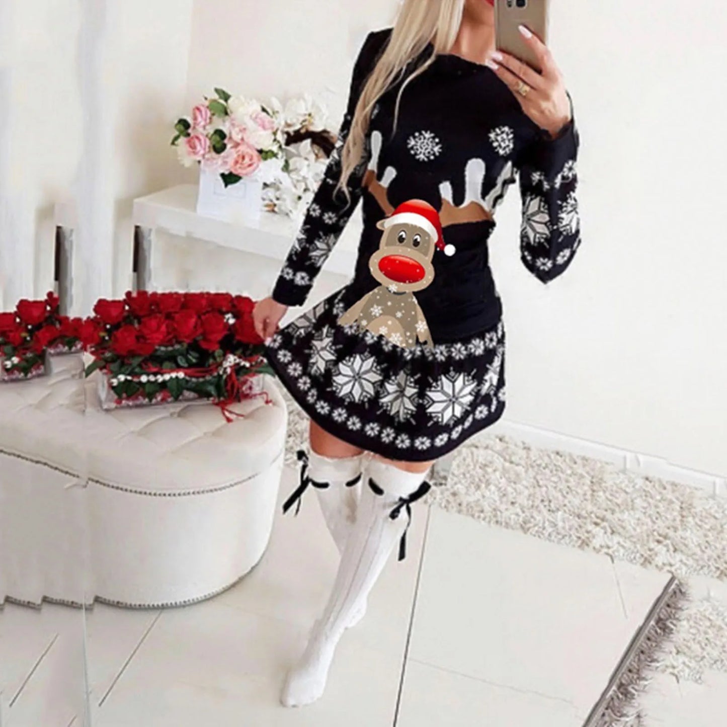 Ugly Christmas Sweater by Wolffmode – Casual reindeer jumper