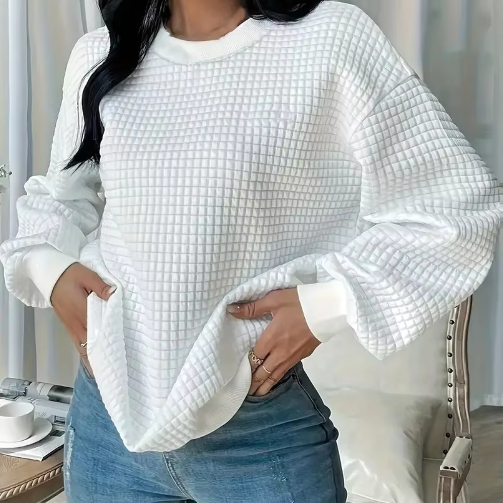 Relaxed fit crewneck sweater