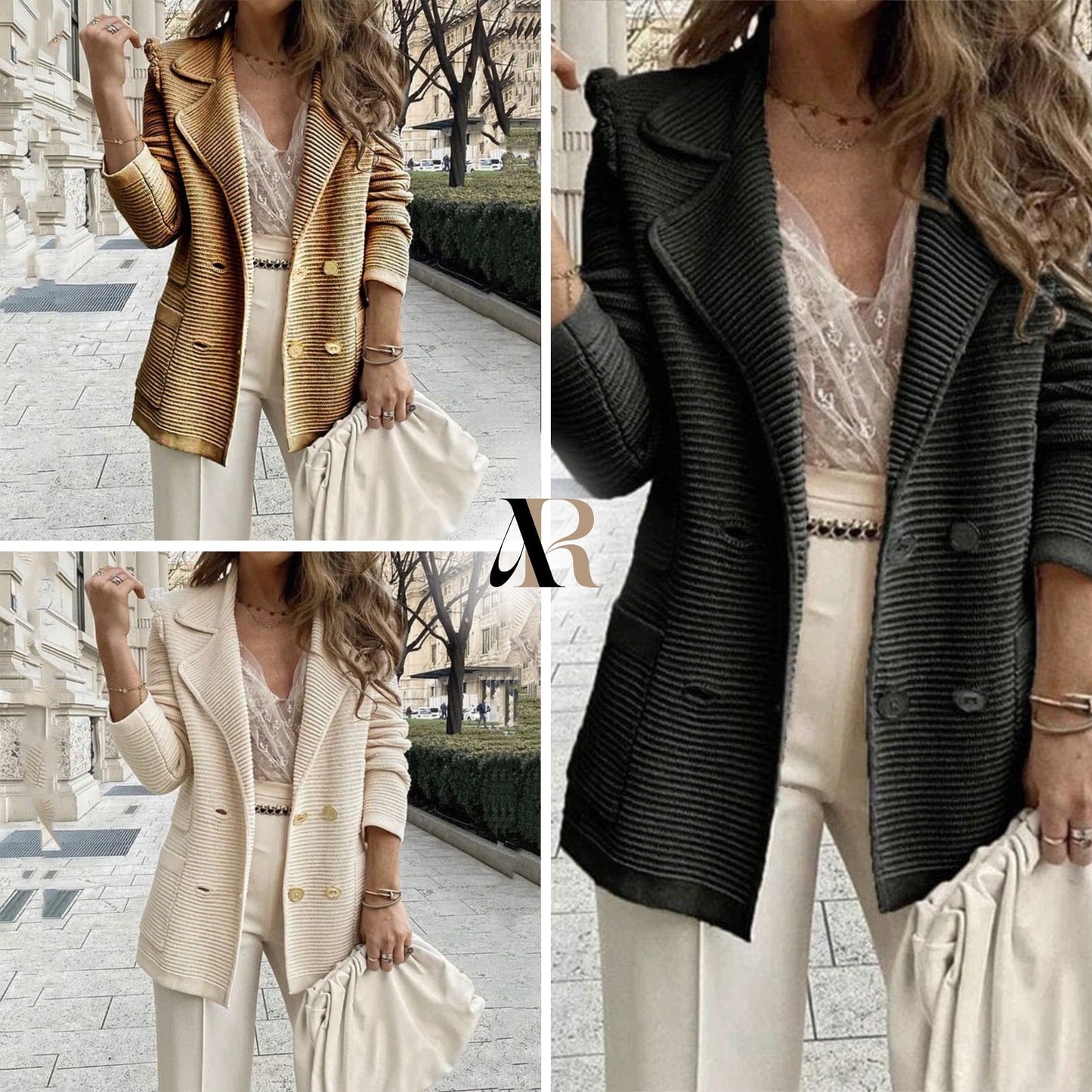 Stilvoller Wollblazer im Chic-Look für jeden Tag