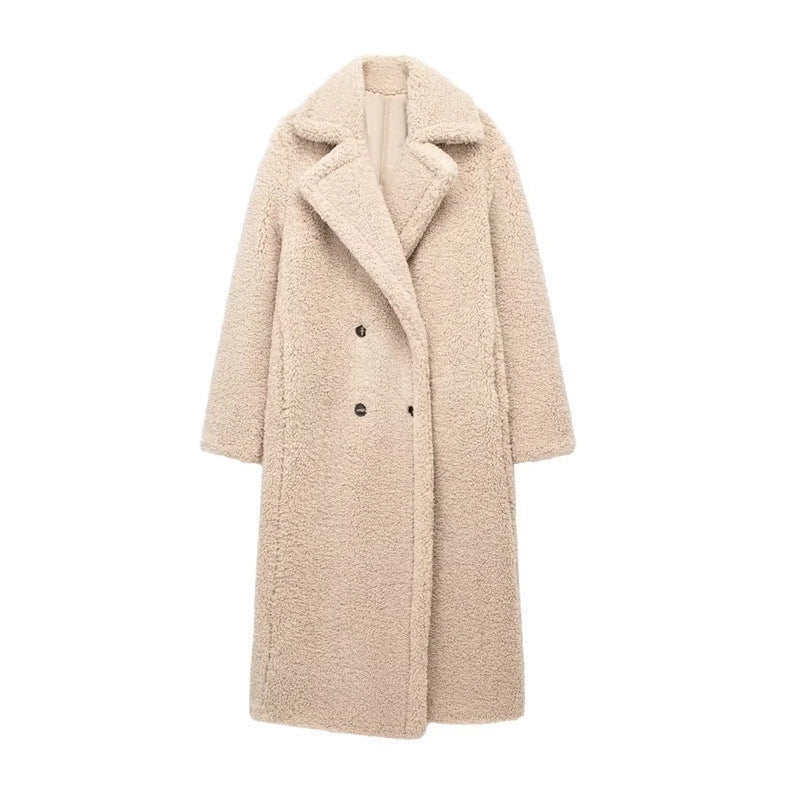 Wolffmode Damen Teddymantel: Stilvoll, warm & lang