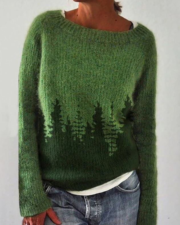 Waldmuster Pullover Sweater by WOLFFMODE