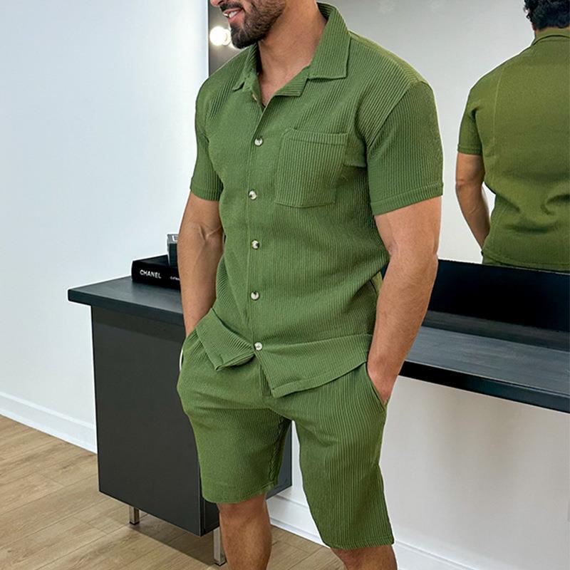 WolffMode Short-Sleeve Polo and Shorts Set