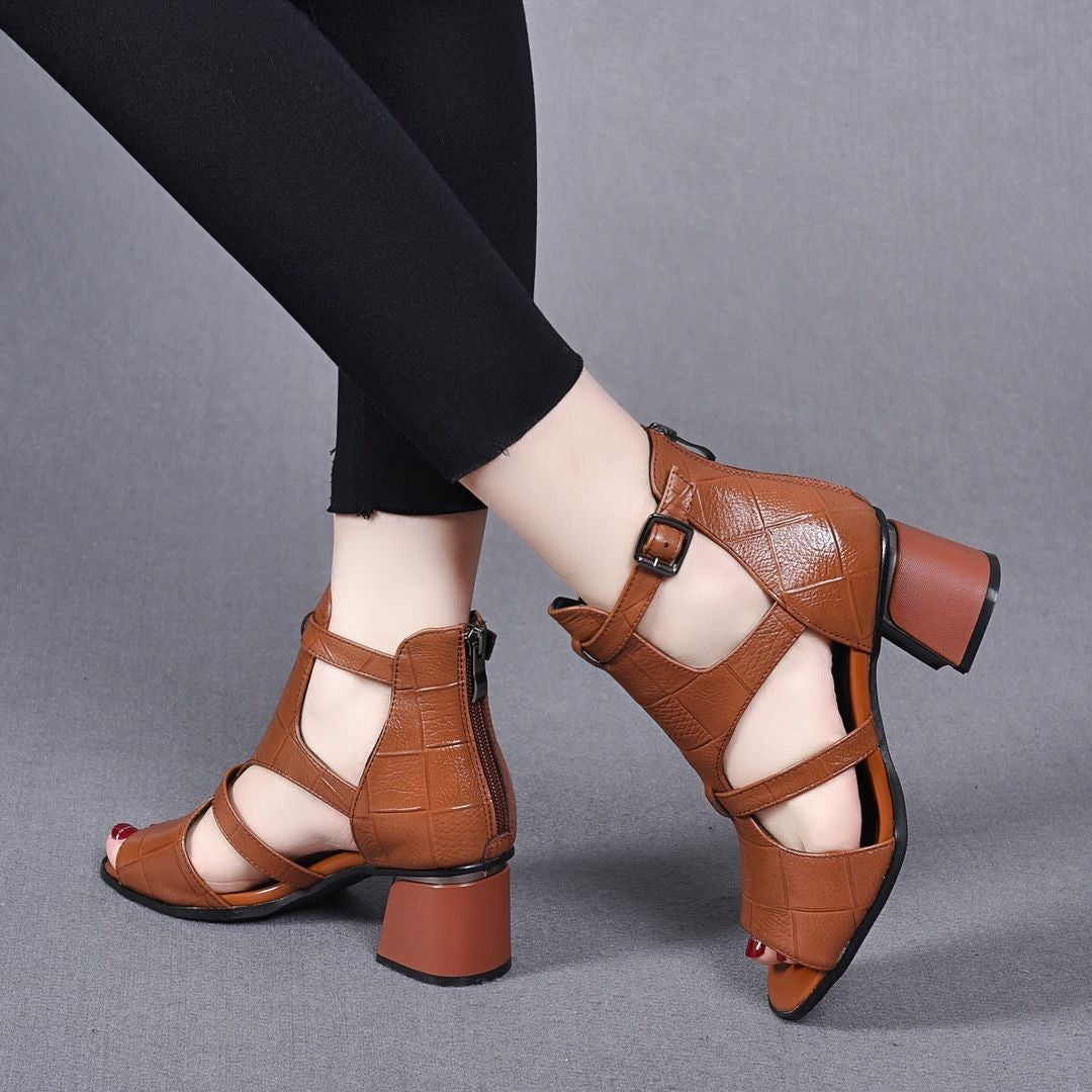 Damen Sandalen mit Peeptoe